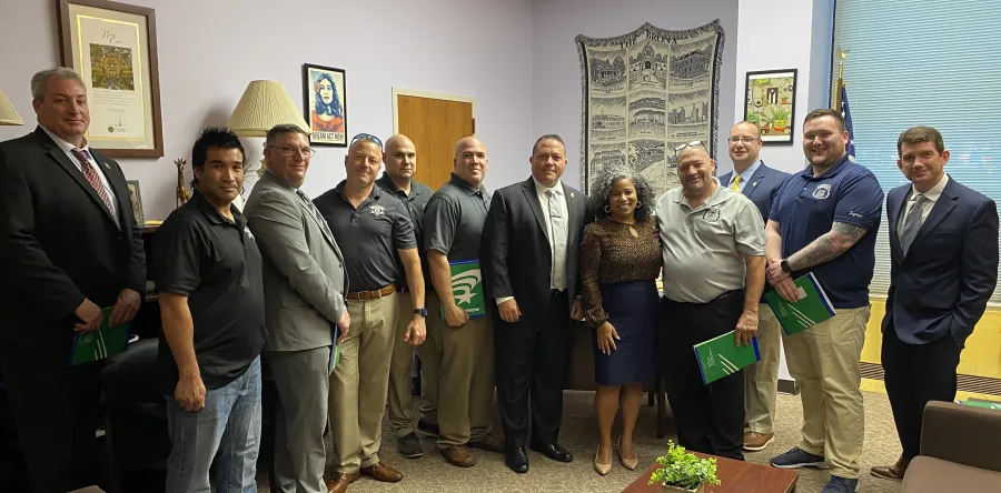 Council 82 members take part in a lobby day in Albany, NY. Photo credit: Aaron Gallant/AFSCME.
