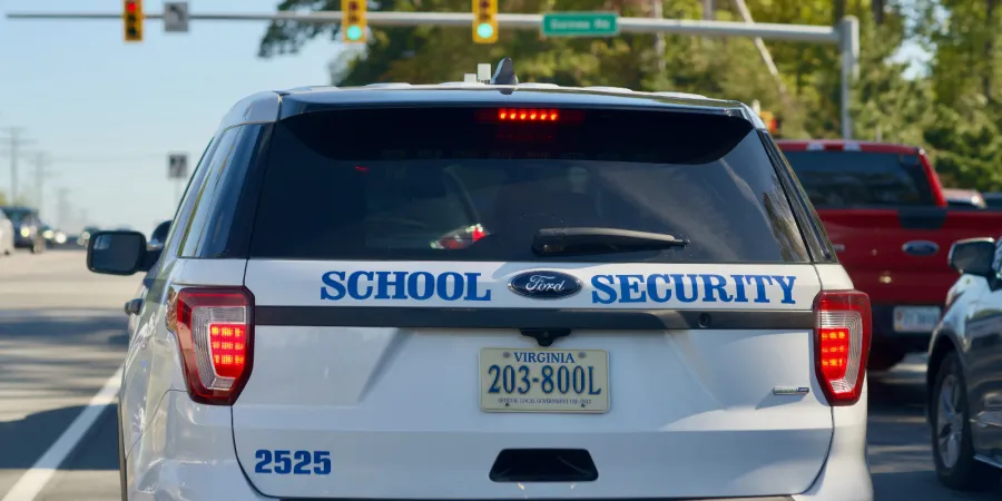 Stock image of a school security vehicle. Photo credit: Getty Images.