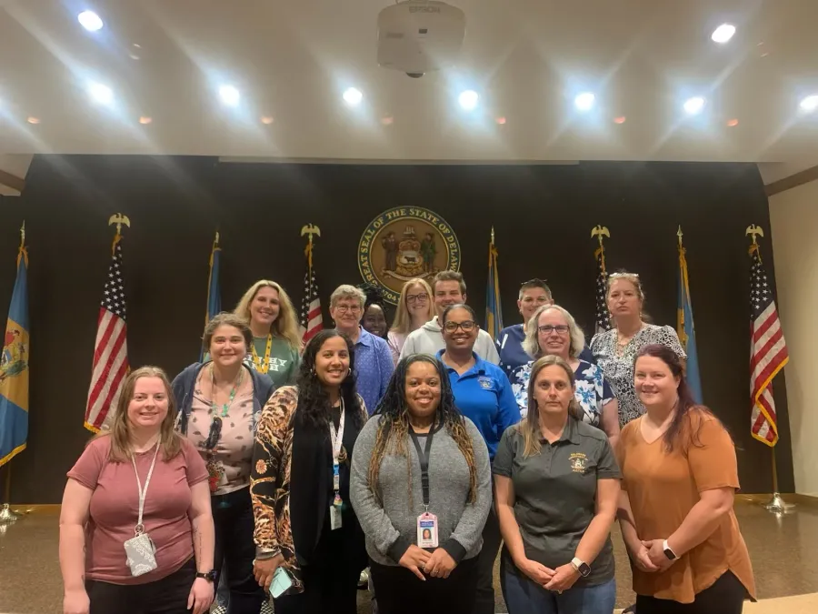 New members of Council 81 who work at the Delaware DOJ. Photo credit: AFSCME Council 81.