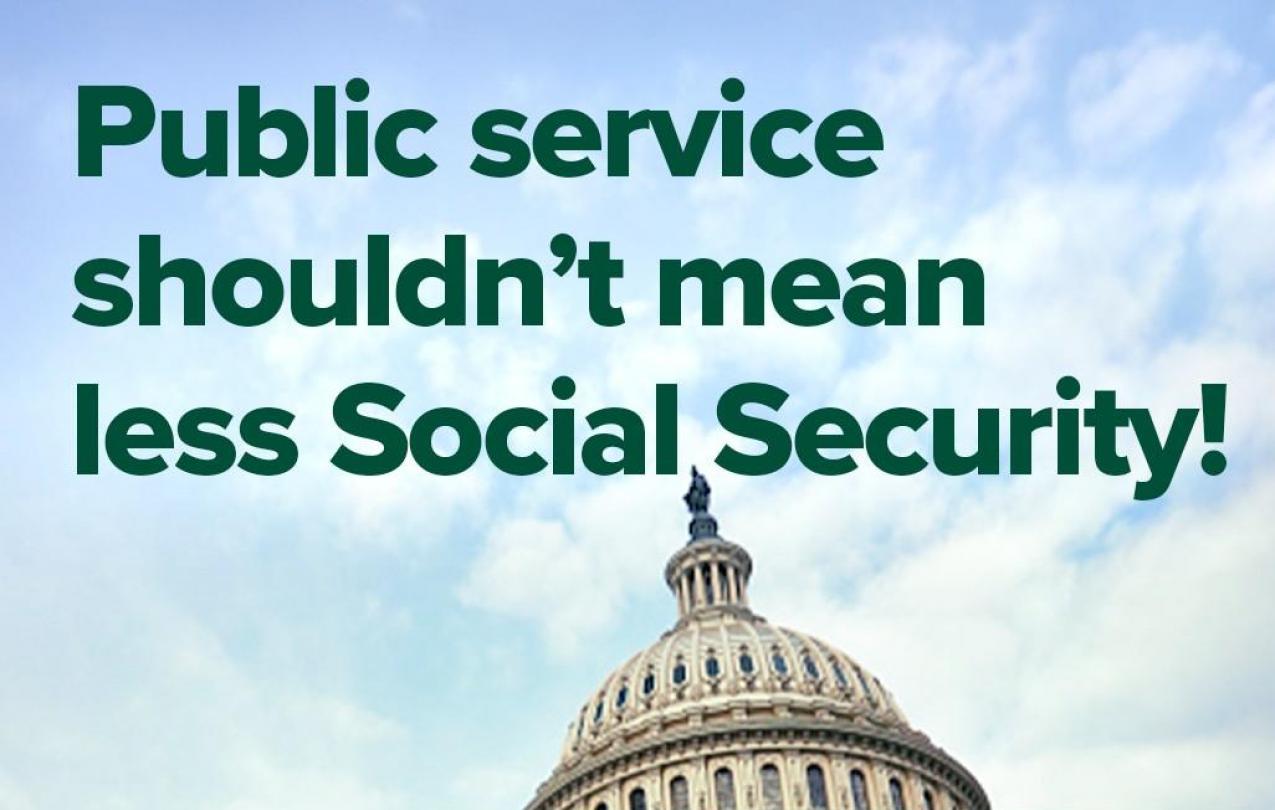 Public Service Should Not Mean Less Social Security!