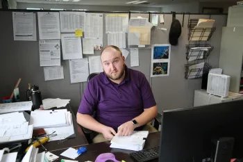 Tyler Golazeski has been a county employee for three years and is fighting for a fair contract so he can make a living while doing the important work that he enjoys.